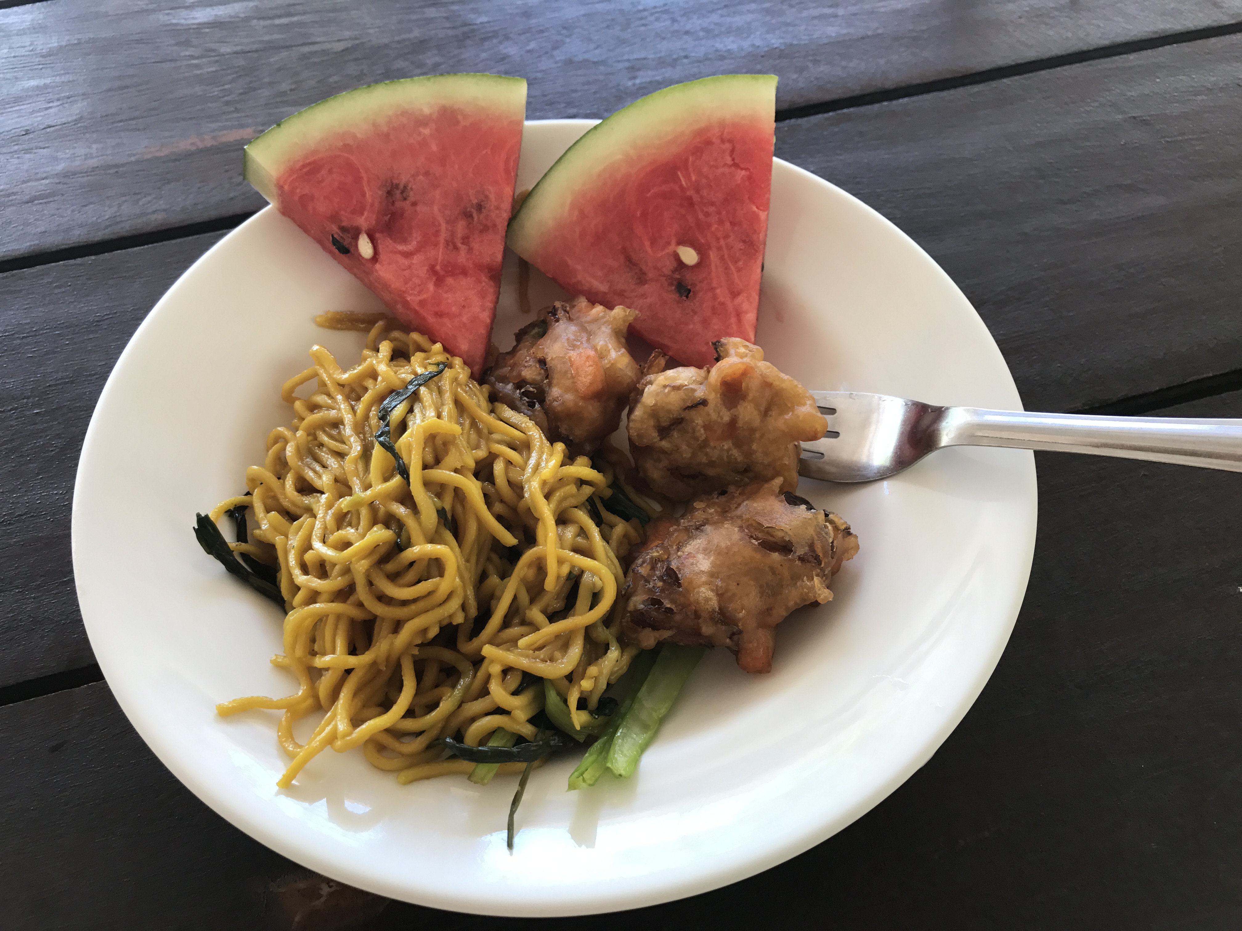 Watermelons and Noodles for Lunch