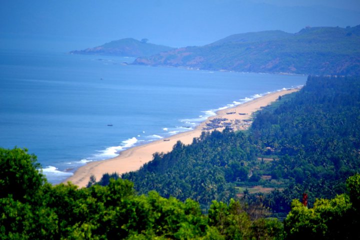 The Konkan Coastline of Gokarna(Karnataka-India) as seen from the hills