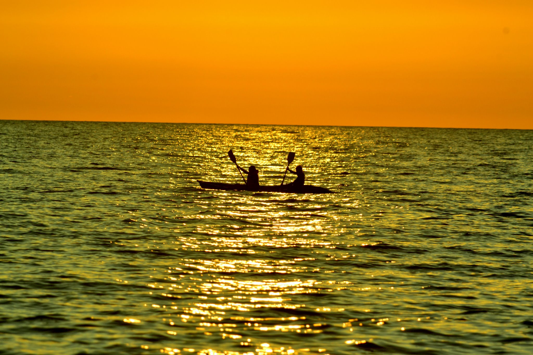Kayaking into the sunset-Palolem(Goa-India)