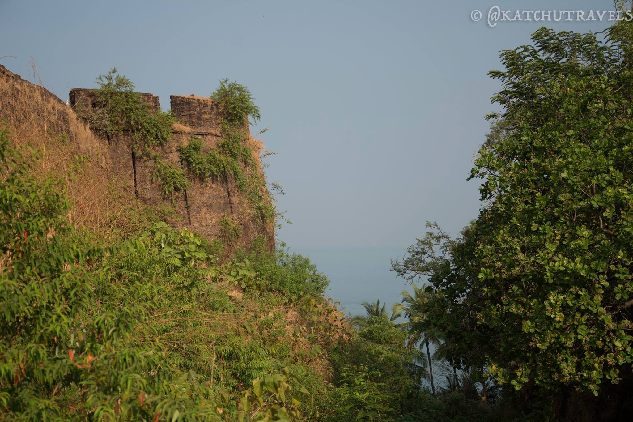 The view of Arabian Sea from the Cabo De Rama Fort [South Goa-India]