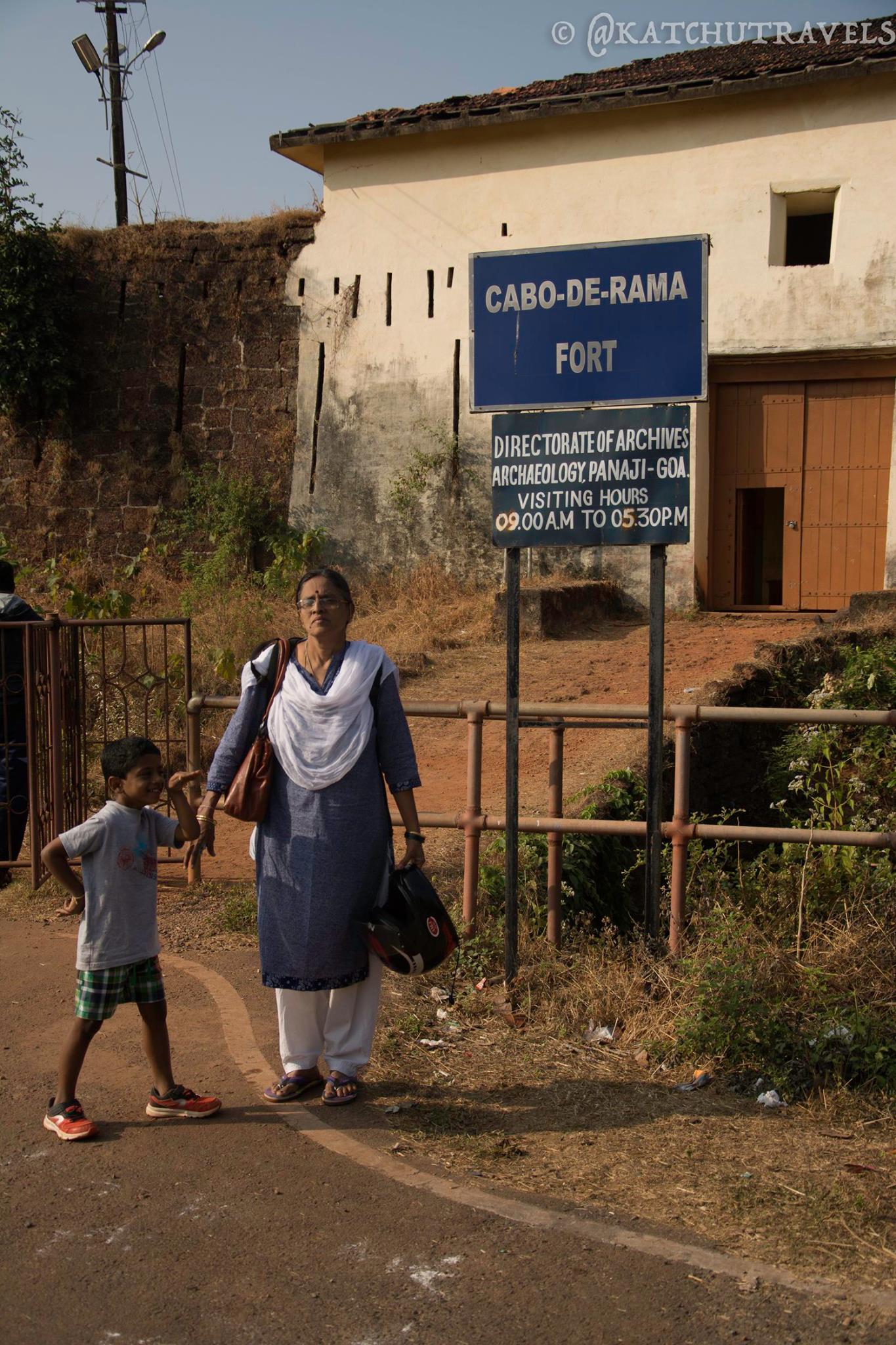Outside the entrance of the Cabo De Rama Fort [South Goa-India]