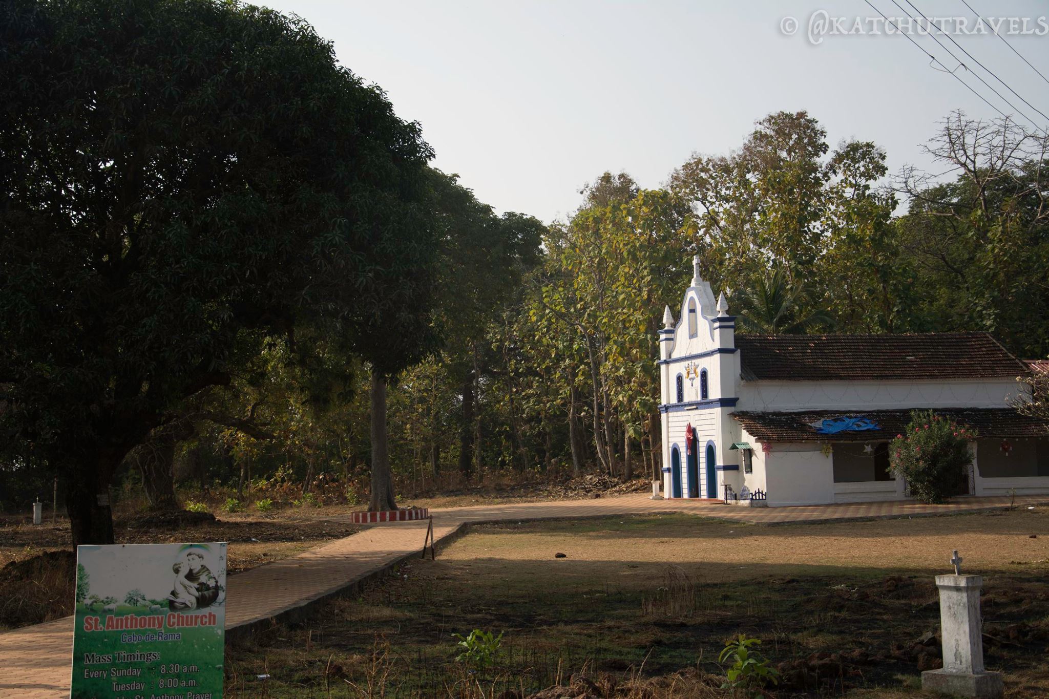 A church inside a fort- It happens Only in Goa [St Anthony's Church in Cabo De Rama Fort-South Goa-India]
