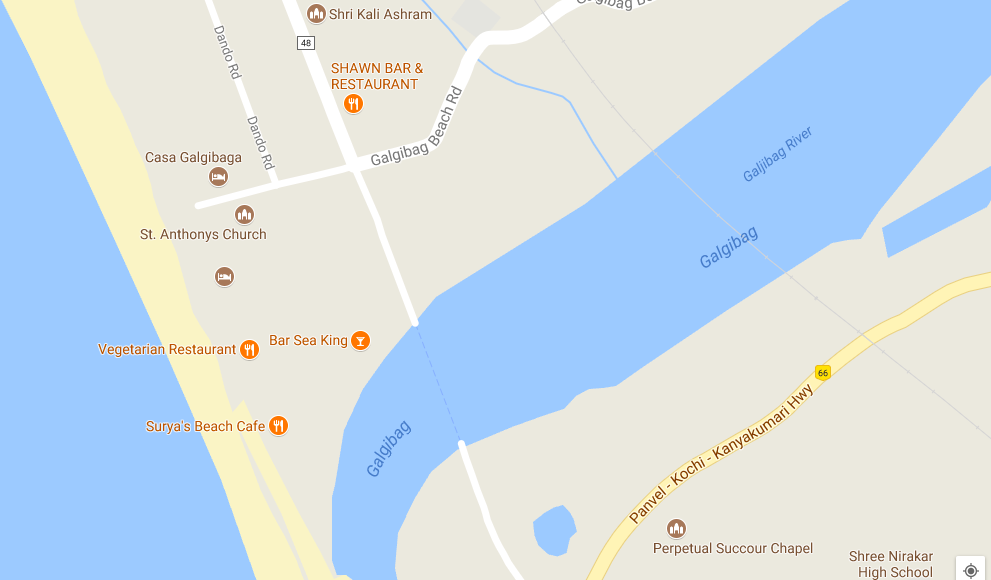 Galjibaga Beach-Google Map