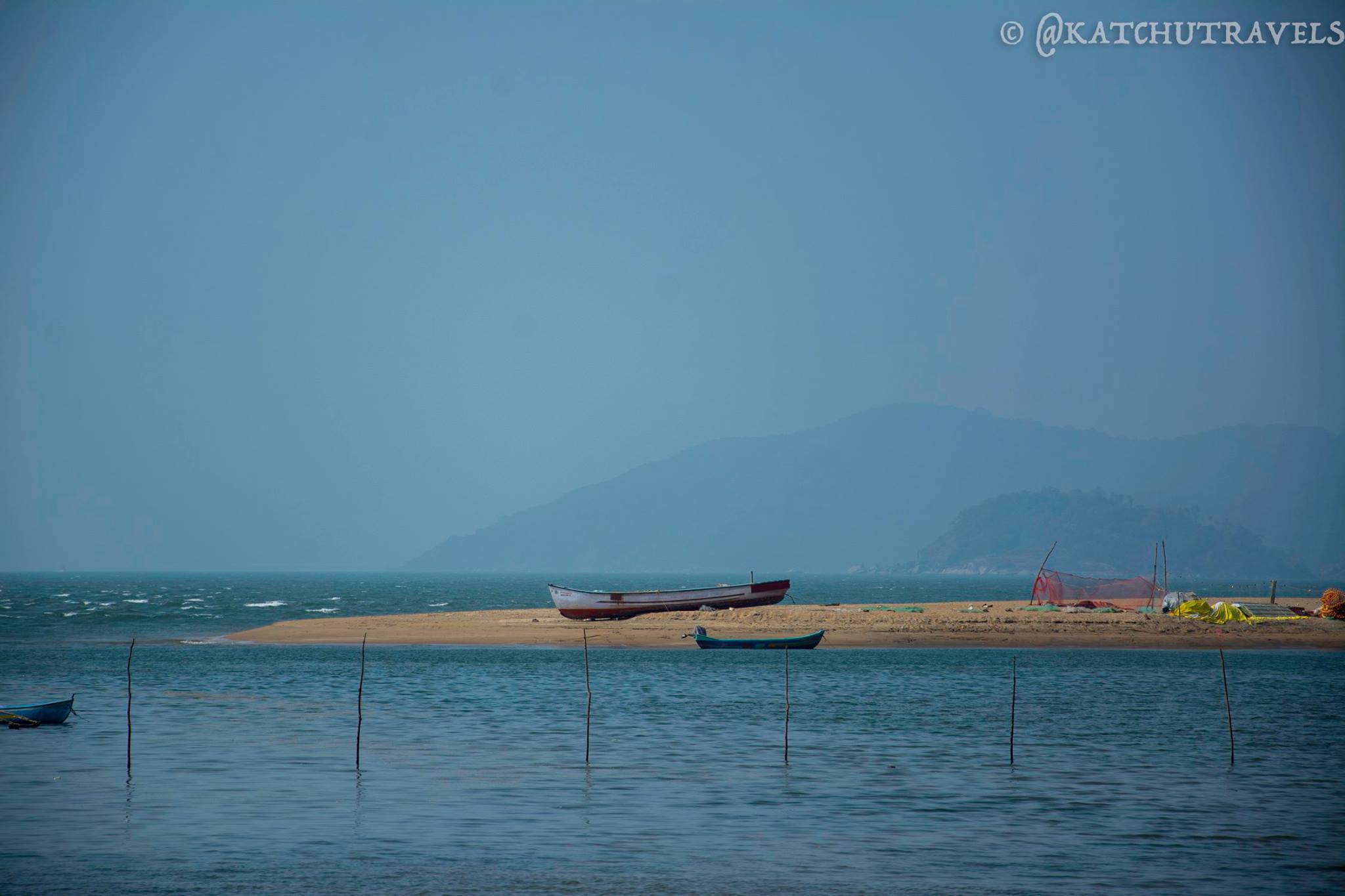The end stretches of Rajbaga Beach (South Goa-India)